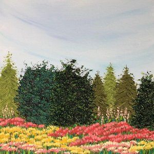 Where Flowers Bloom Original Acrylic Painting